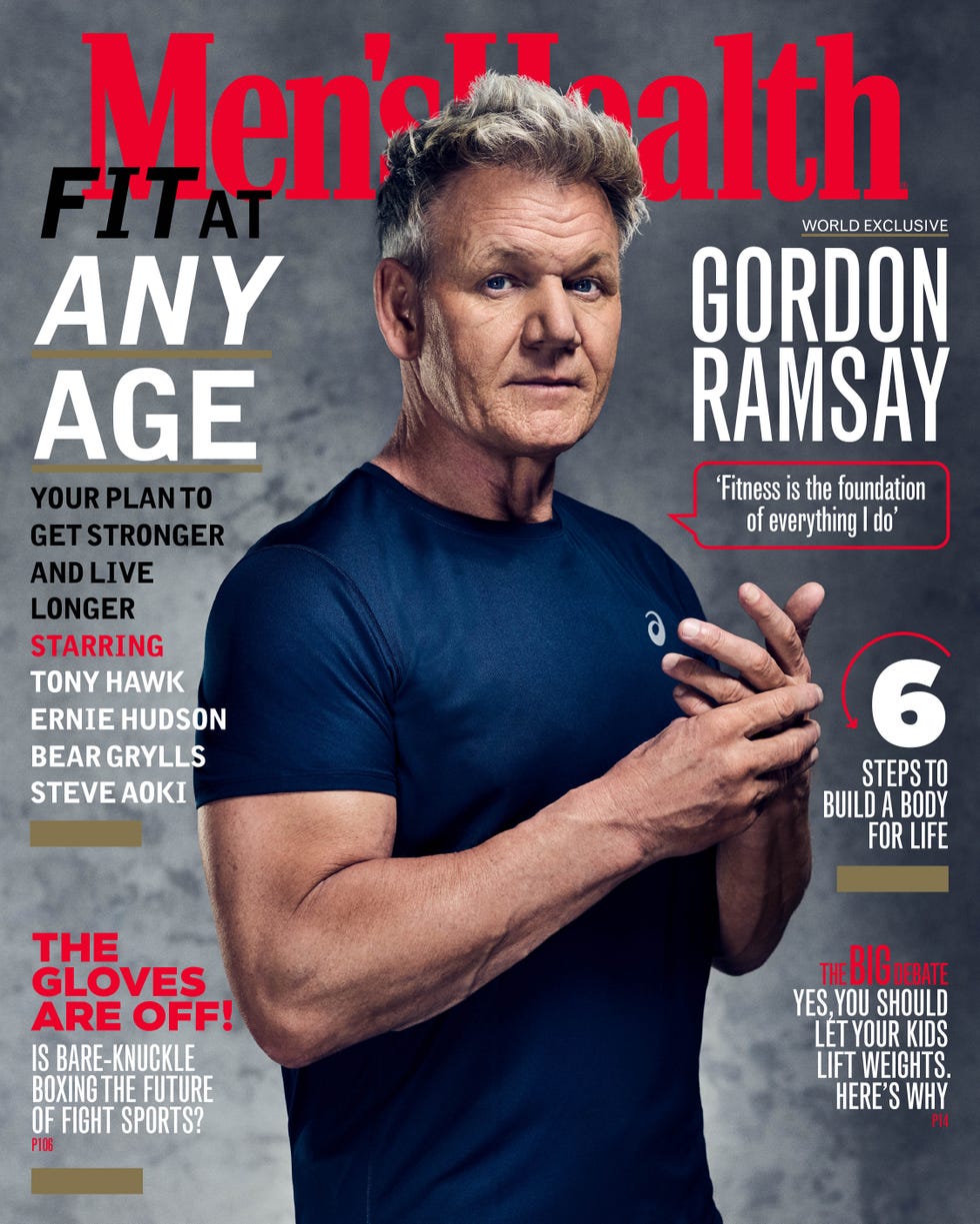 Gordon Ramsay en la portada de la revista Men's Health Gordon Ramsay en la portada de la revista Men's Health