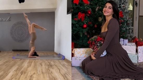 Jacqueline Fernandez presume su loca flexibilidad en su nuevo video de Yoga (Foto Instagram/jacquelienefernandez)