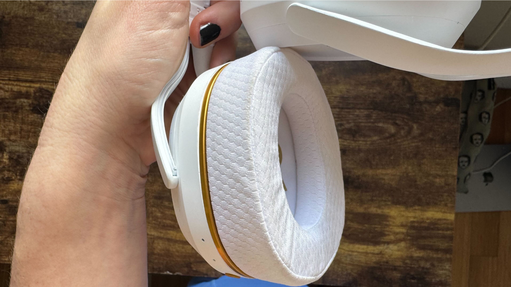 Auriculares de bomba después de su uso