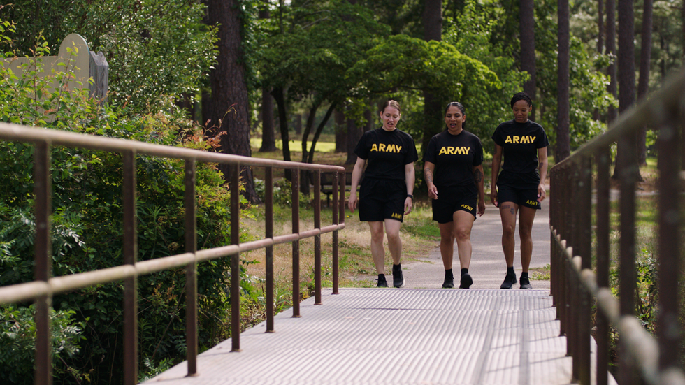 Caminata de soldados del ejército