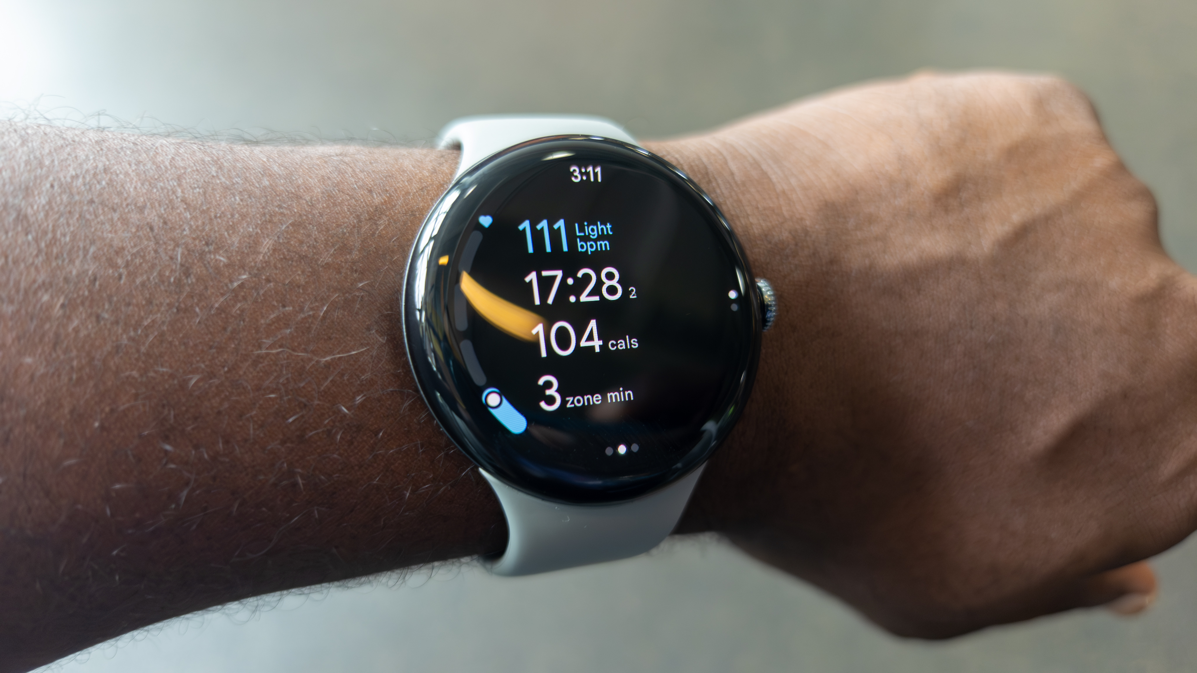 Pantalla de entrenamiento de Google Pixel 3
