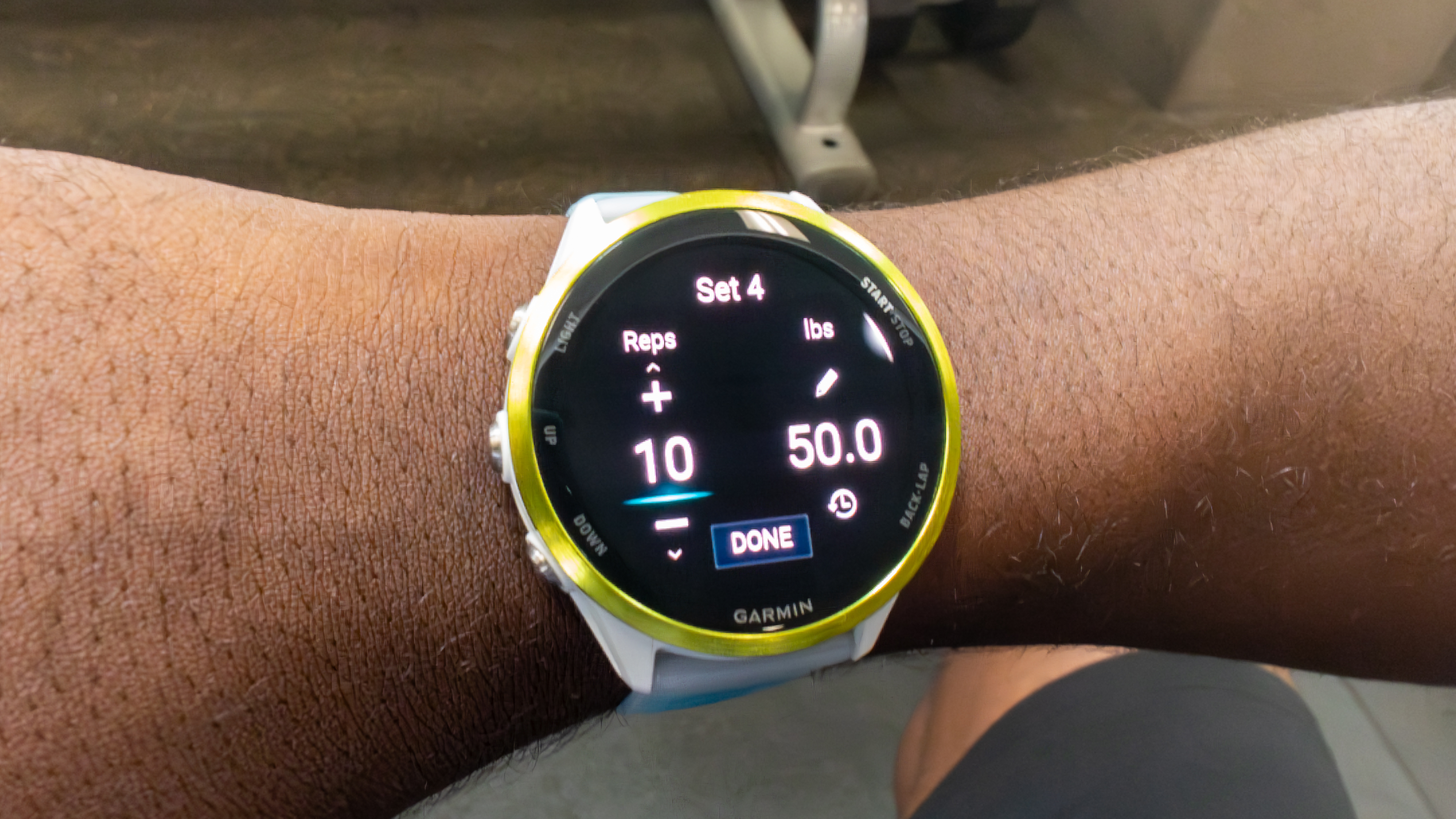 Garmin Forerunner 570 Editar pantalla del programa
