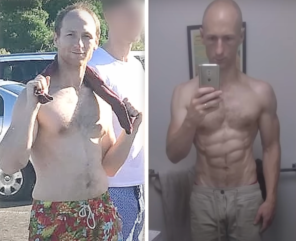 Ganancia muscular significativa y mejora física antes y después de la transformación Ganancia muscular significativa y mejora física antes y después de la transformación