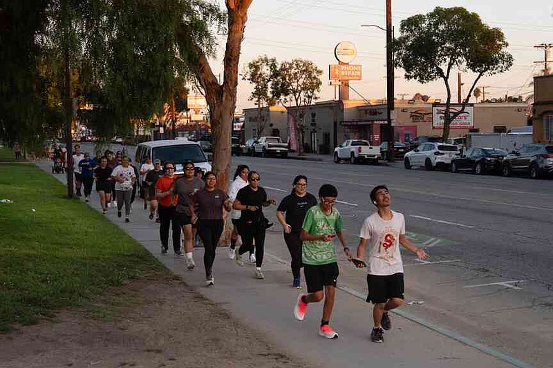 Miembros del Club Huntington Park Run Huntington Park, California, 24 de septiembre de 2025, 2025, 2025.