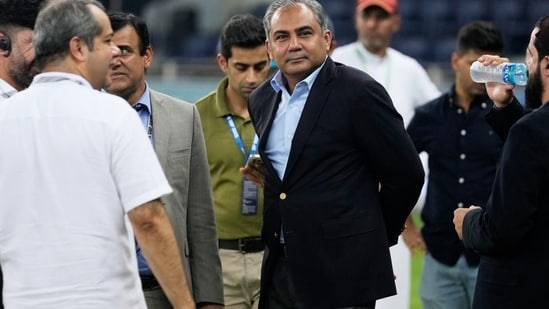 Presidente del Consejo Asiático de Cricket, Mohsin Naqvi (AP)