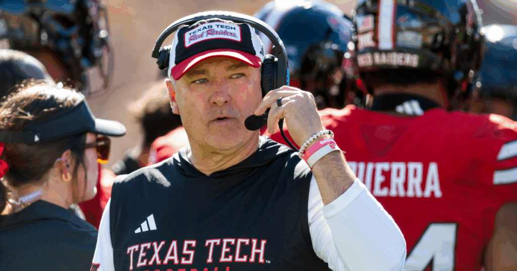 Joey McGuire, entrenador en jefe de Texas Tech