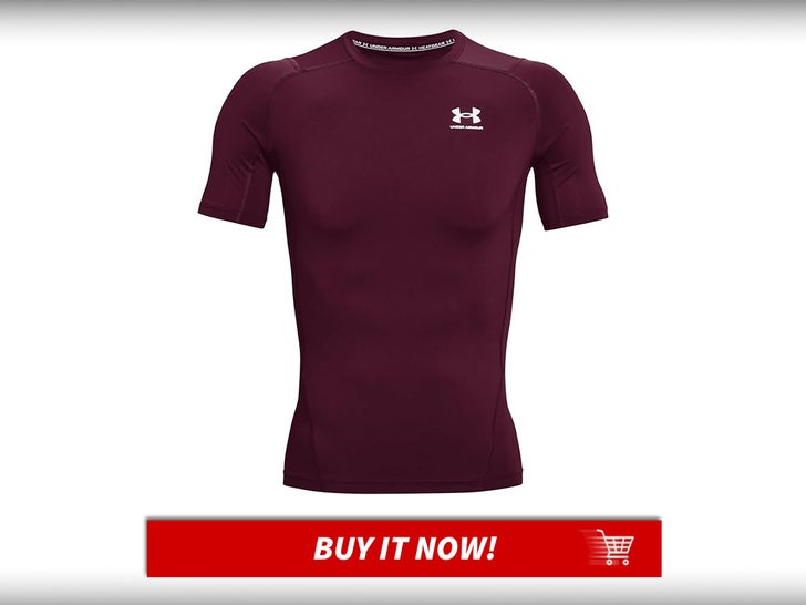 Under Armour-Camiseta-de-manga-corta-HeatGear-Compression-para-hombre-Fitness-Fits-Basic