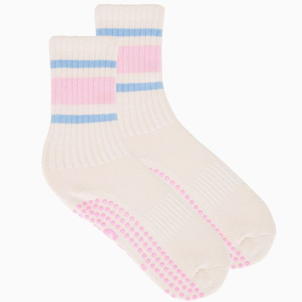 CALCETINES SOULS GRIP RETRO ROSA