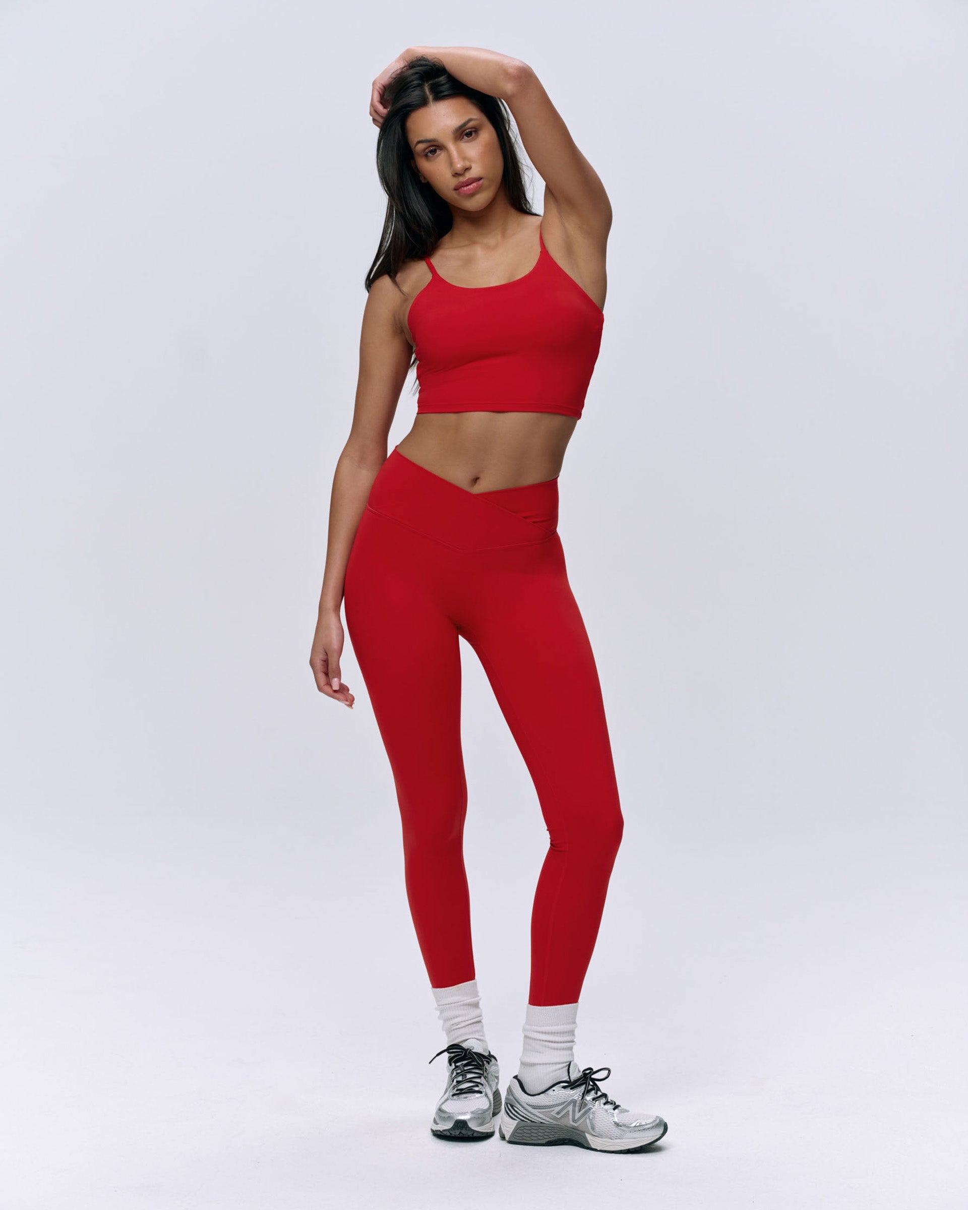 Leggings envolventes definitivos - Rojo clásico
