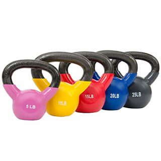 Sunny Health & Fitness Pesa rusa recubierta de vinilo Sunny (5 libras)