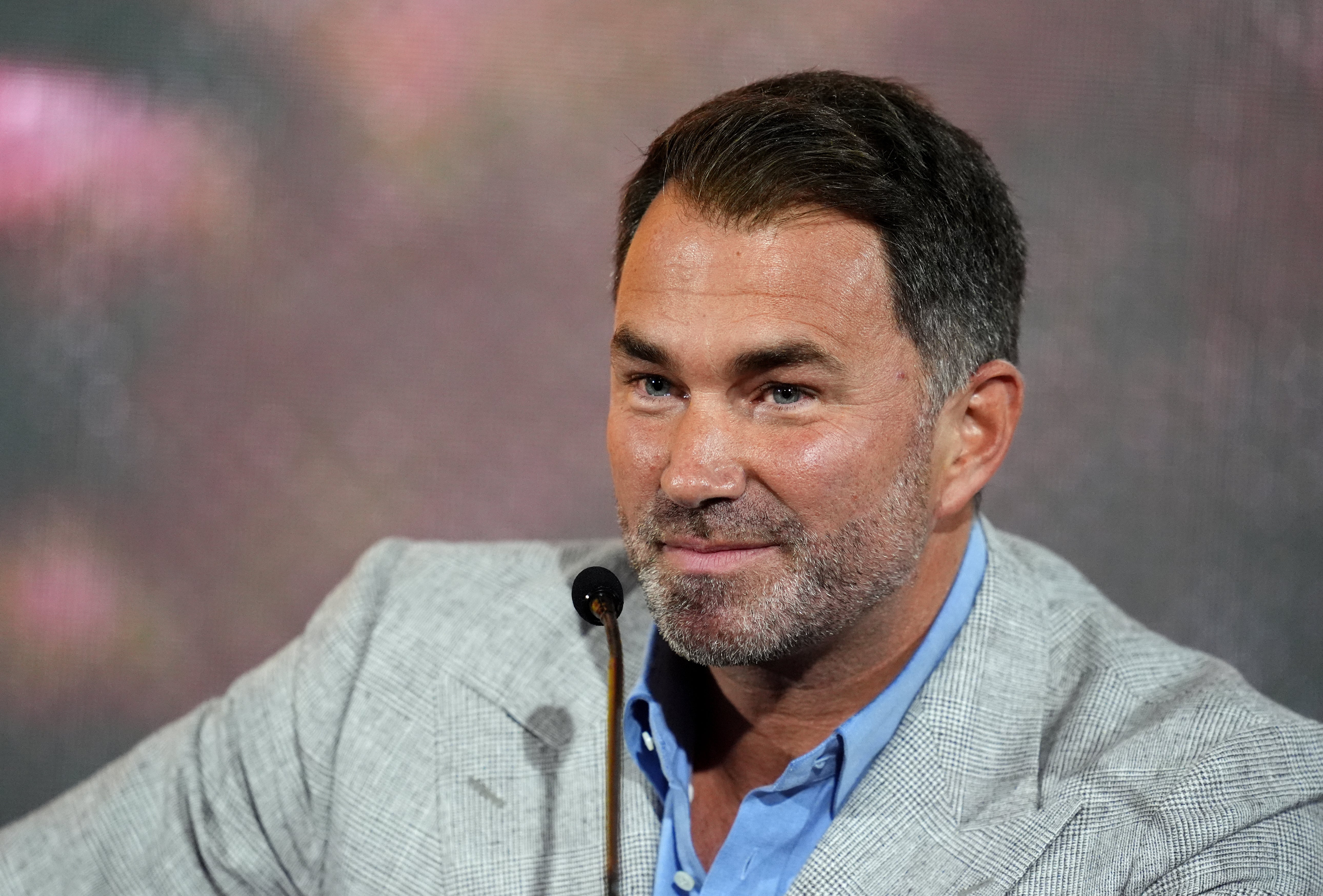 El promotor Eddie Hearn dice que Anthony Joshua necesitará tiempo para recuperarse (Adam Davy/PA)