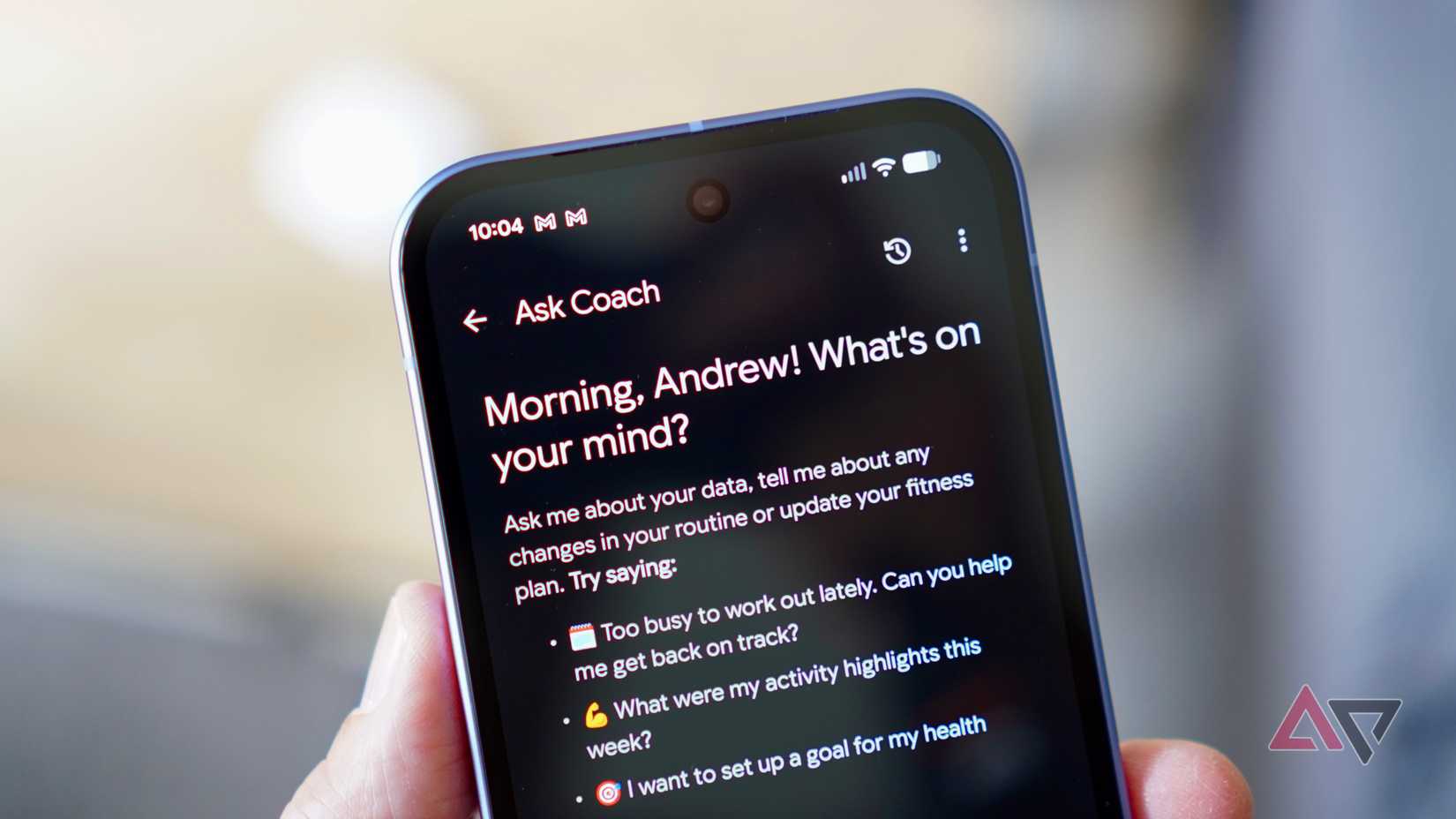 Entrenador de IA en Google Health